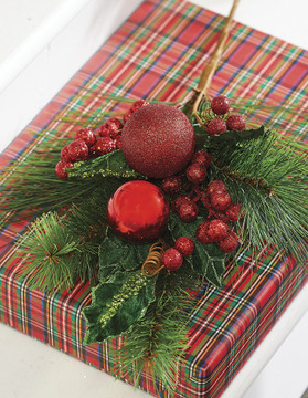 Raz 20 Snowball and Greenery Christmas Tree Pick, Raz Imports, Raz  Christmas, Christmas tree accessories