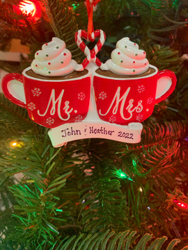 Hot Chocolate Cocoa Stand Personalized Christmas Ornament — Ornaments 365