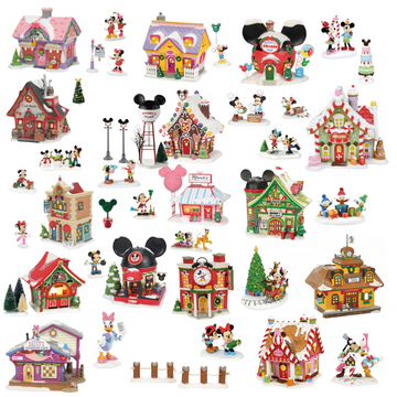 Department 56ディズニー クリスマス ビレッジ 29 ピース セット