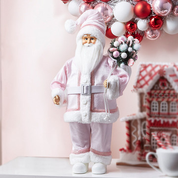 PINK PANTHER Santa Claus plush Christmas stuffed animal NWT