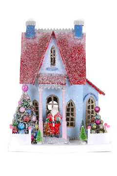 Cody Foster Christmas Light Up House, Festive Frosted Farmhouse, #HOU-284