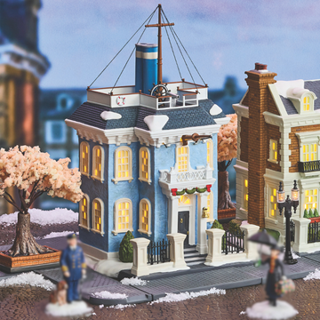 Department 56 Mary Poppins Admiral Boom's House Building