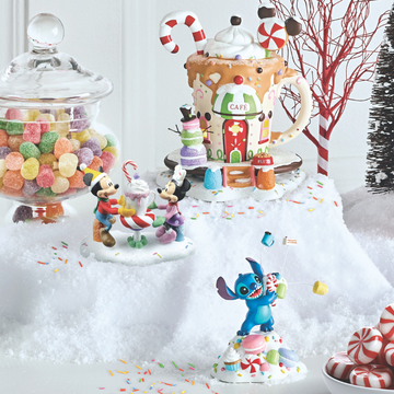 Department 56 Disney Village Mickey's Peppermint Village 2026 Set