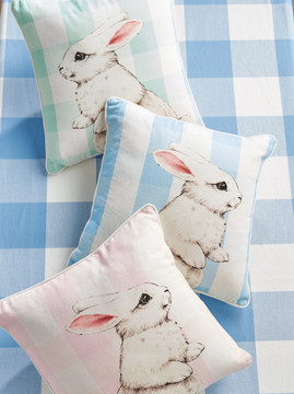 Rabbit With Glasses 18 Inch Pillow With Insert - NEW From RAZ