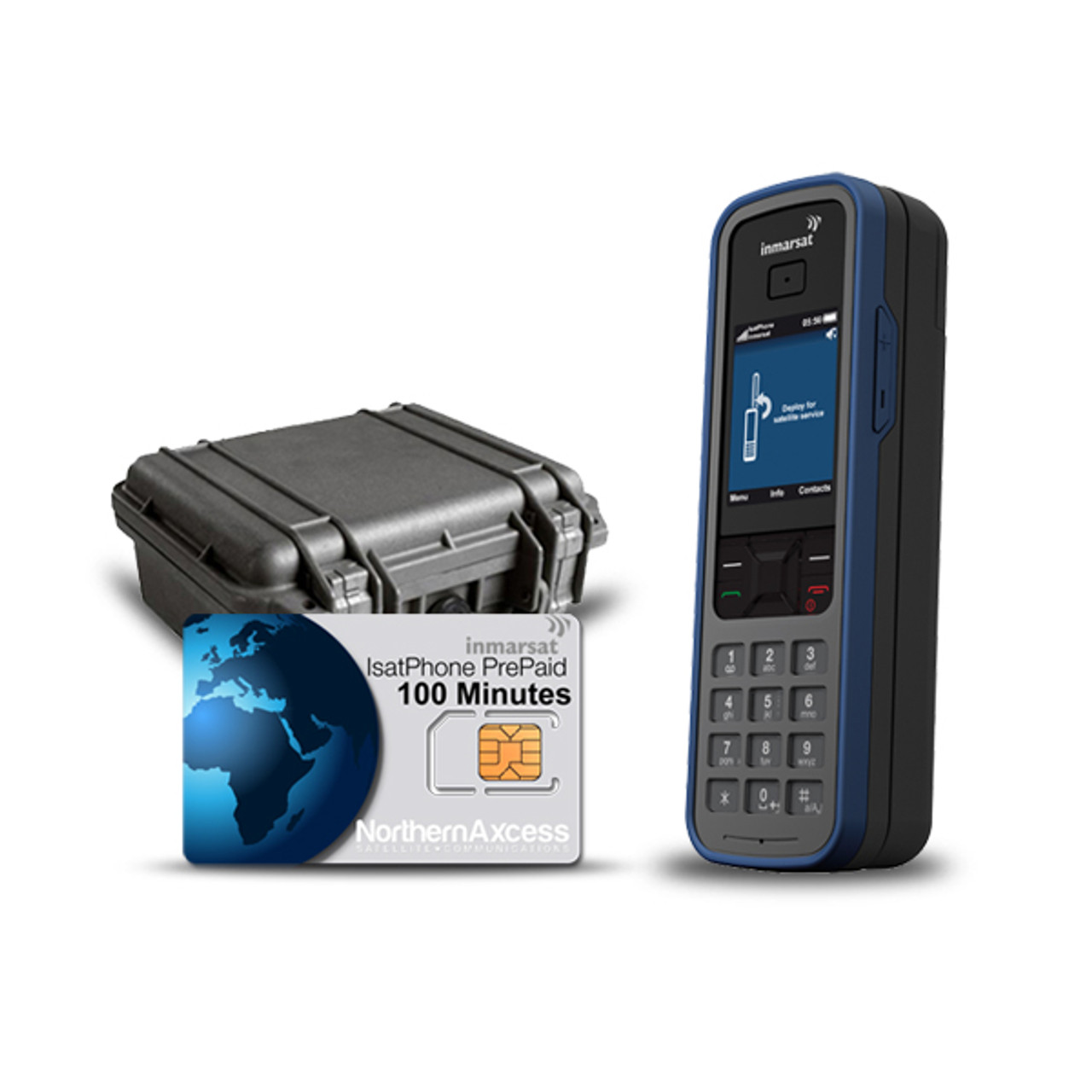 Inmarsat IsatPhone Pro Global Roaming Kit w/Airtime & Case