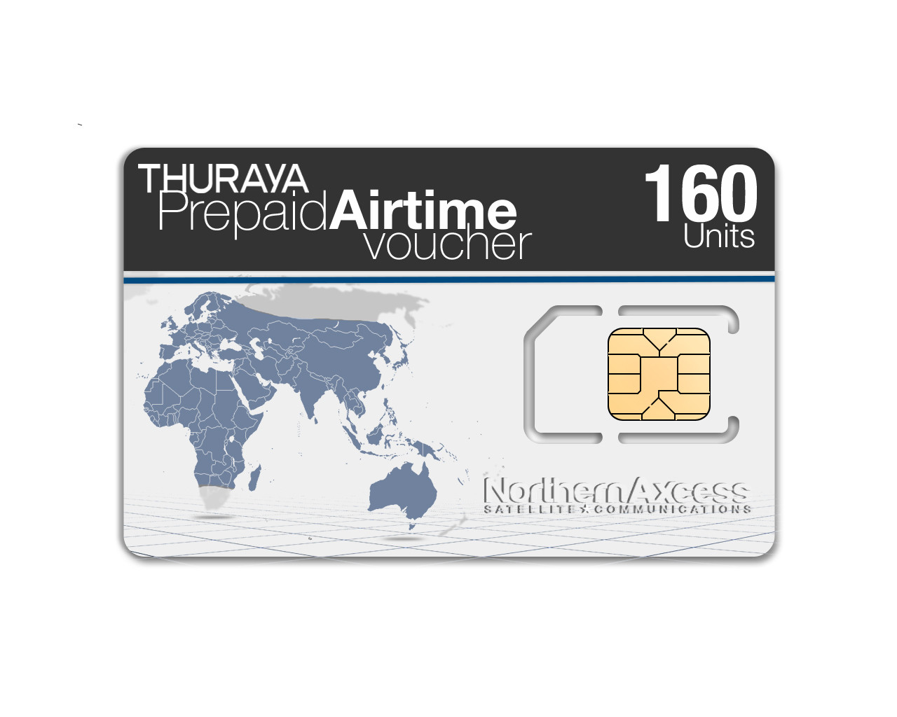 Tarjeta SIM prepago Thuraya NOVA 160 unidades