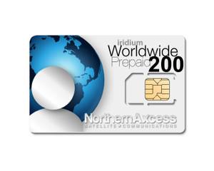 Worldwide Iridium 200 Minutes Prepaid Sim Card