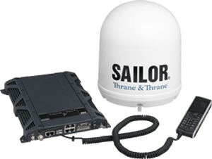 Cobham Sailor FB250 Inmarsat Marine Satellite Internet  Modem and Base 