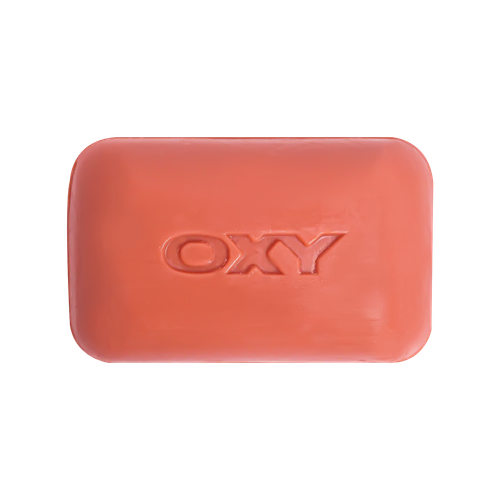 Detalle del OXY® Clean Jabón Antiacné con textura suave y aroma a jabón limpio, ideal para piel grasa y con espinillas.