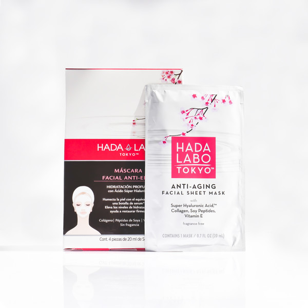 Máscara Facial Anti-Edad con Ácido Hialurónico Hada Labo Tokyo