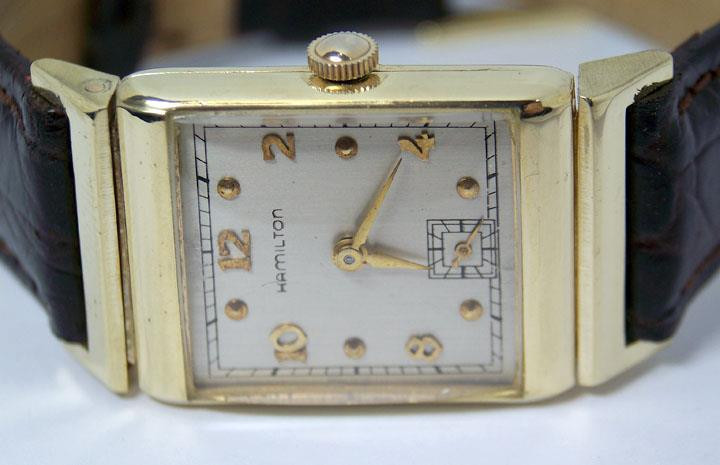 Vintage 14k Gold HAMILTON Winding Watch 1950's Cal 982* EXLNT