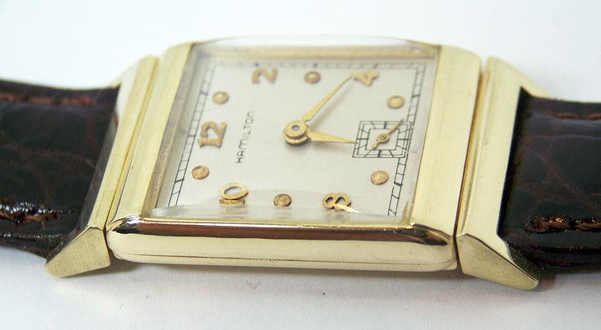 Vintage 14k Gold HAMILTON Winding Watch 1950's Cal 982* EXLNT