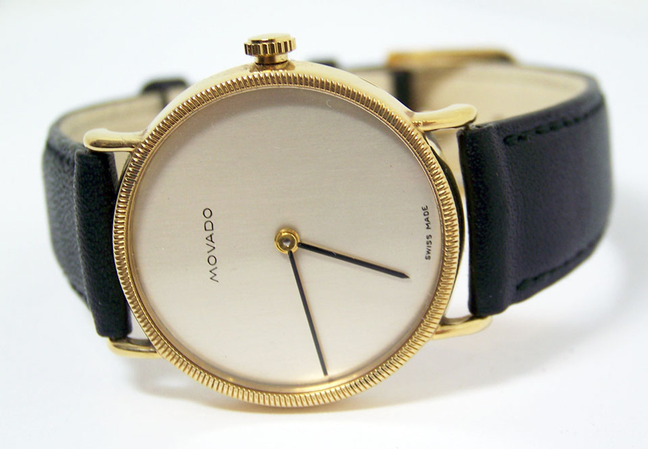 MOVADO ZENITH ゴールド メンズ時計 GENTS MOVADO ZENITH 18K SOLID GOLD REF 30 0800 SWISS WATCH