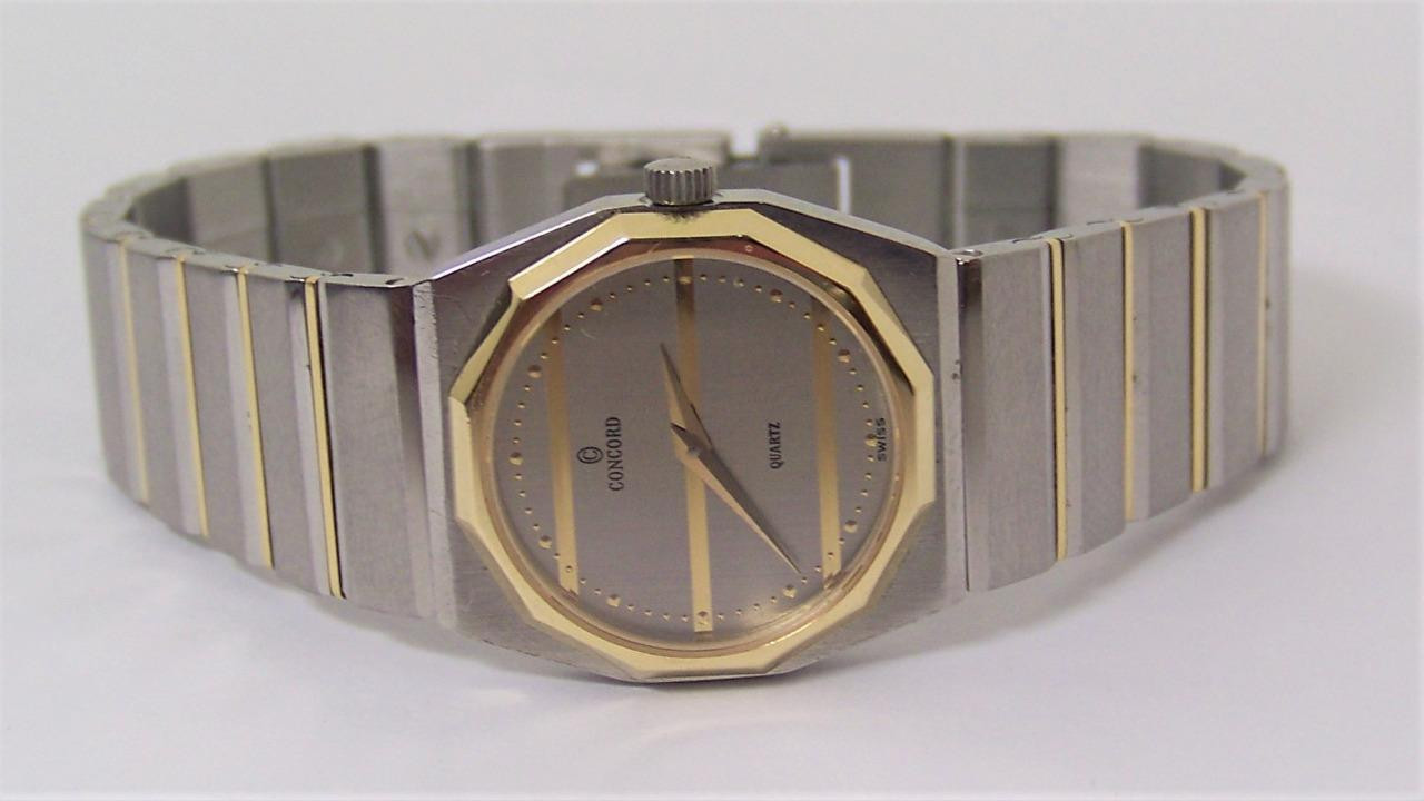 18k & S/Steel CONCORD MARINER SG Ladies Quartz Watch 15 61 145 V14