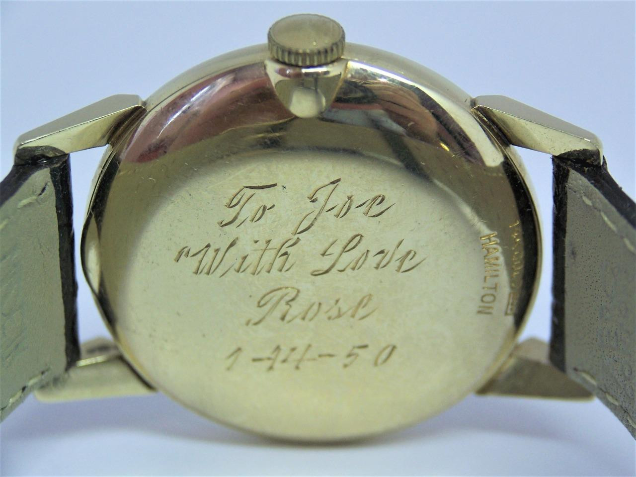 Vintage 14K HAMILTON KIRK Men's Winding Watch 1940s CAl 747