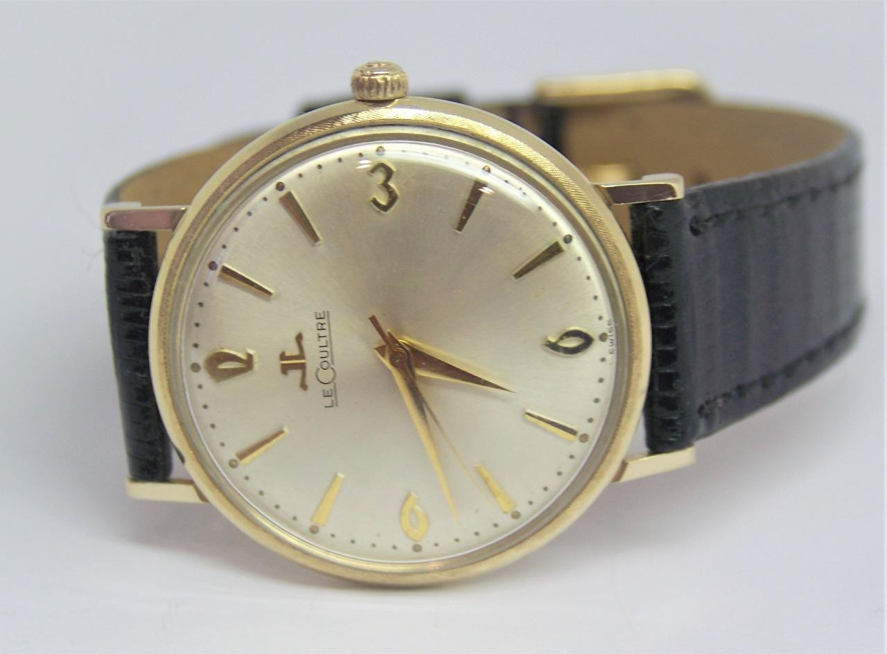 Vintage 14k JAEGER-LeCOULTRE Winding Watch 6009* 1960s Cal 830/CW