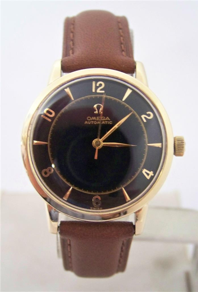 Vintage Solid 14k OMEGA Automatic Watch 1950s Cal.2810.RCPC EXLNT G6518  SERVICED - Fashion Ace, Inc
