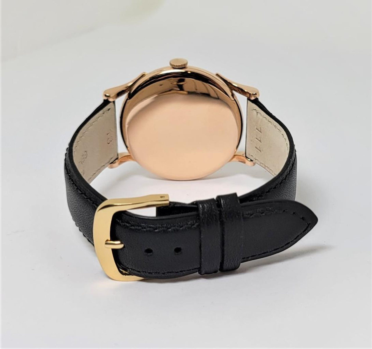 し6110　ローズゴールド Vintage Solid 18k Rose Gold CYMA Mens Winding Watch 1950s