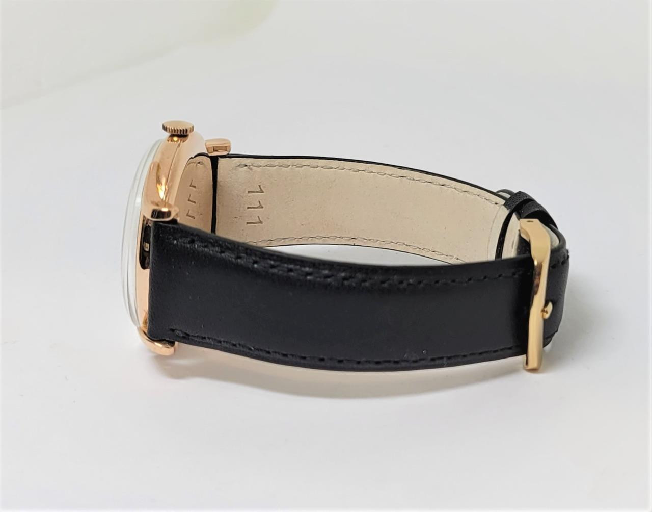し6110　ローズゴールド Vintage Solid 18k Rose Gold CYMA Mens Winding Watch 1950s