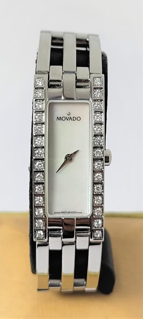 S/Steel MOVADO Esperanza Ladies Quartz Watch with Diamonds Ref 84 H5 1400*  EXLNT