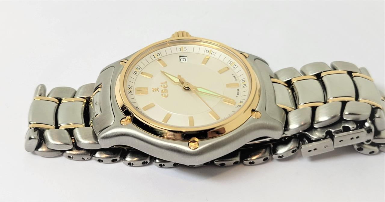 Mens 18k & S/Steel EBEL 1911 Watch Ref. E1187241* EXLNT - Fashion
