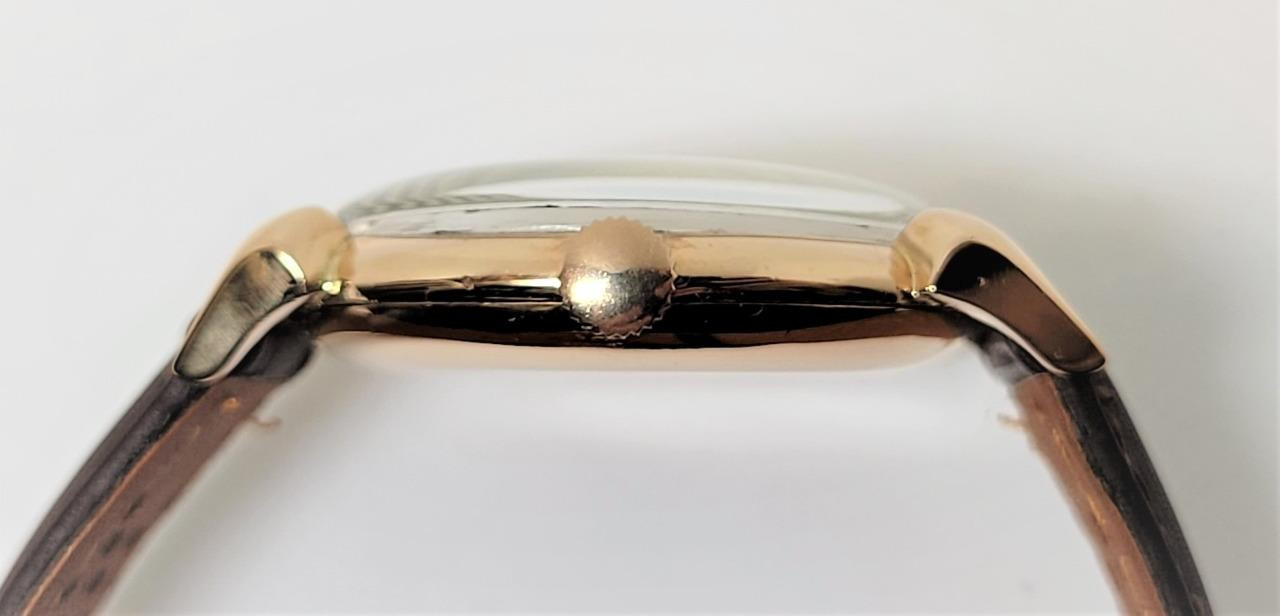 Vintage 18k Rose Gold ALPHA Winding Watch c.1950s Ref 8750* EXLNT 