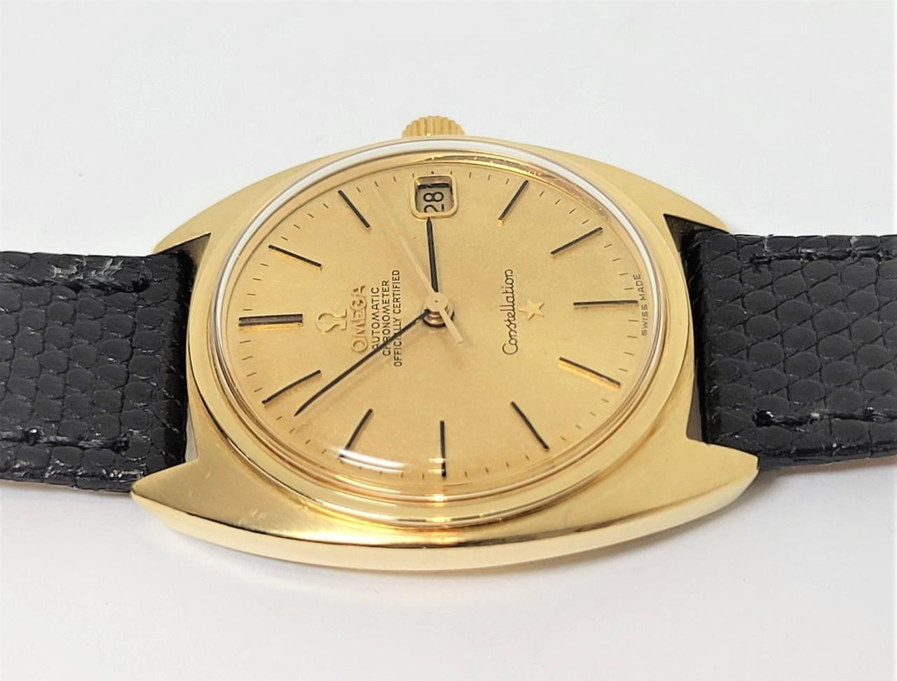 Vintage 18k OMEGA CONSTELLATION CHRONOMETER Automatic Watch 1966