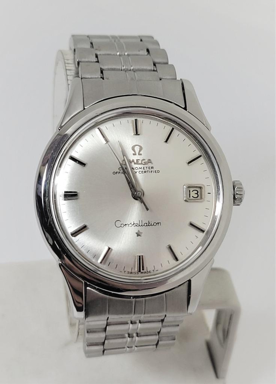 Omega constellation stainless steel clearance men's watch