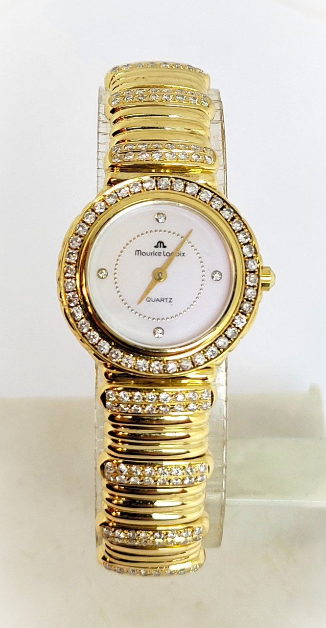 750 Gold Damenuhr Lacroix 18k Gold Watch Maurice Lacroix 750 Gold