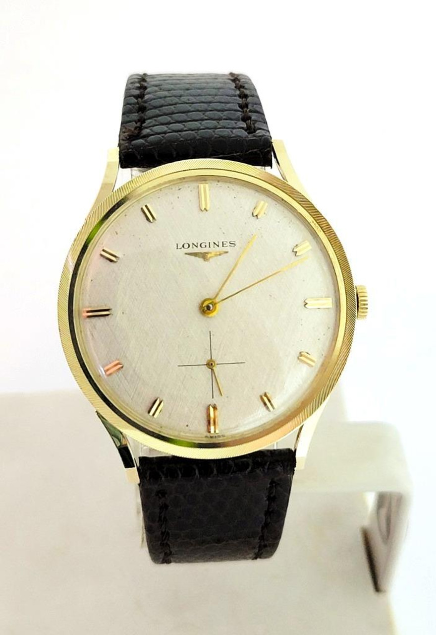 Vintage Solid 14k LONGINES Mens Winding Watch 457-332 Cal 370* EXLNT*  SERVICED