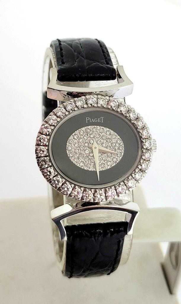 green emerald velvet dress Audemars Piguet Dress Watch (18K White Gold)  Rare Wrist