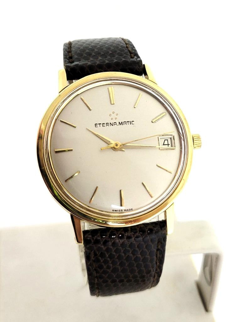 Vintage Solid 18k ETERNA-MATIC Watch Ref 746T Cal 1466U c.1970s