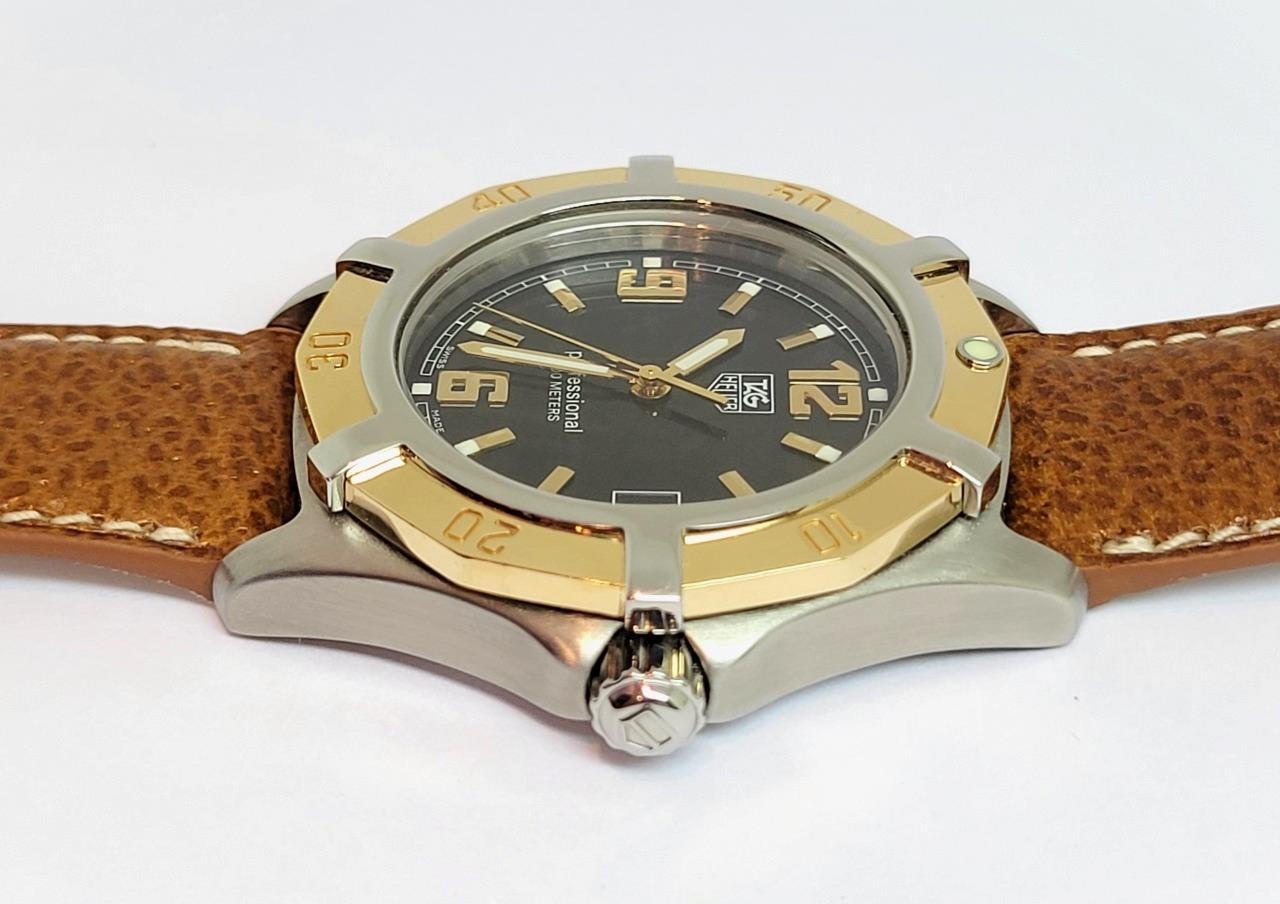 S/Steel & 18k Mens TAG HEUER PROFESSIONAL 200m Watch Ref ZA7315