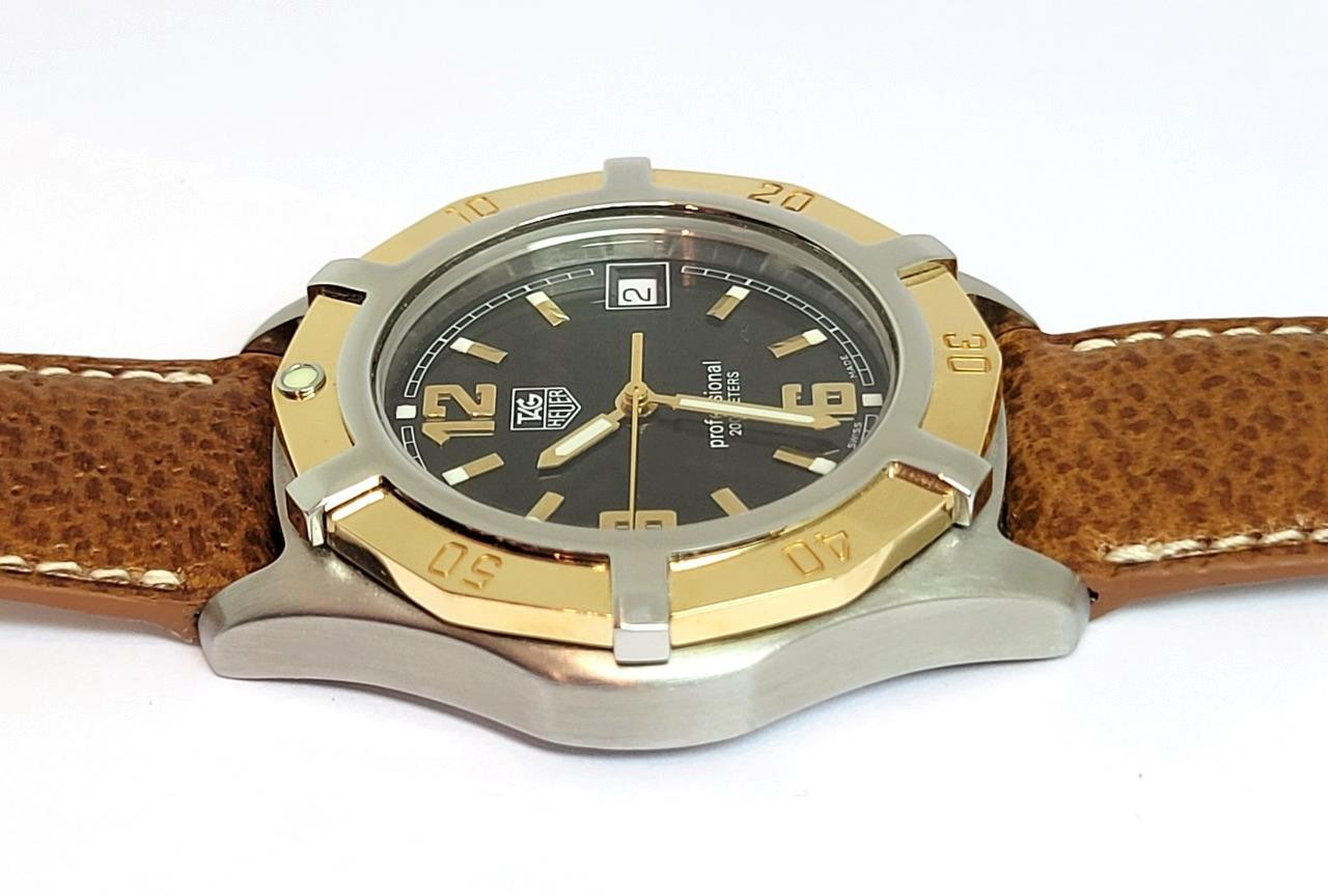 S/Steel & 18k Mens TAG HEUER PROFESSIONAL 200m Watch Ref ZA7315