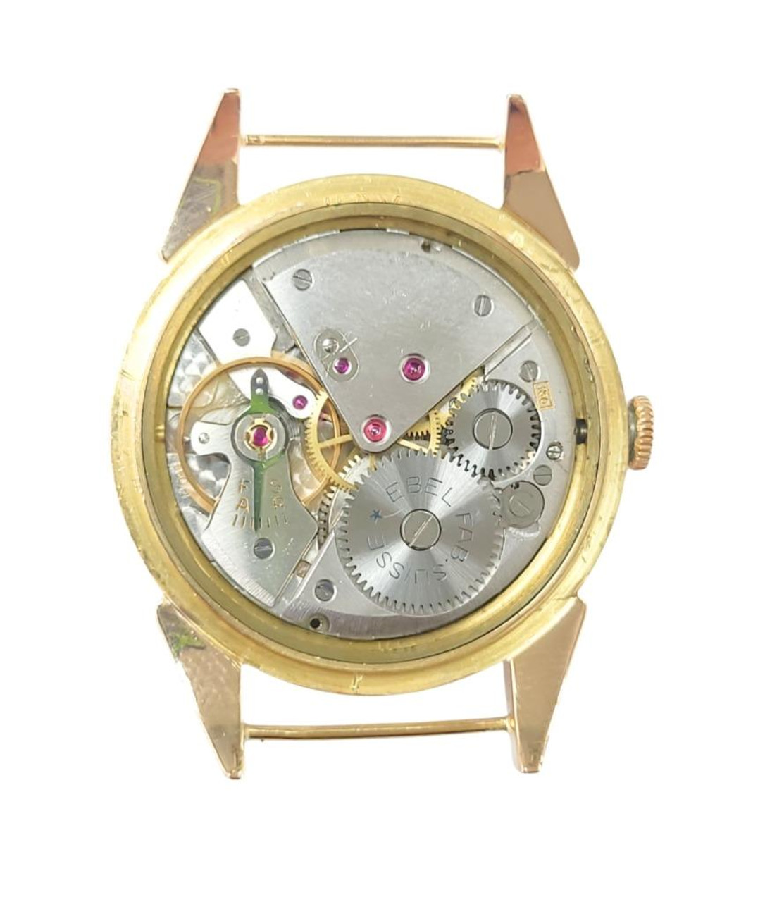 Vintage 18k Rose Gold EBEL Winding Watch 1950s Cal 1100 Ref