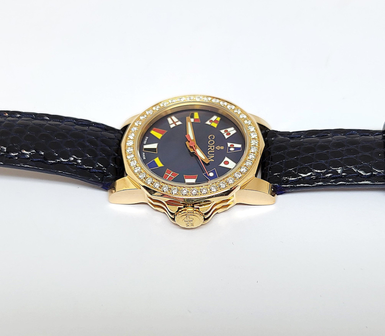 Solid 18k Rose Gold Ladies CORUM ADMIRALS CUP Watch 039.440.85