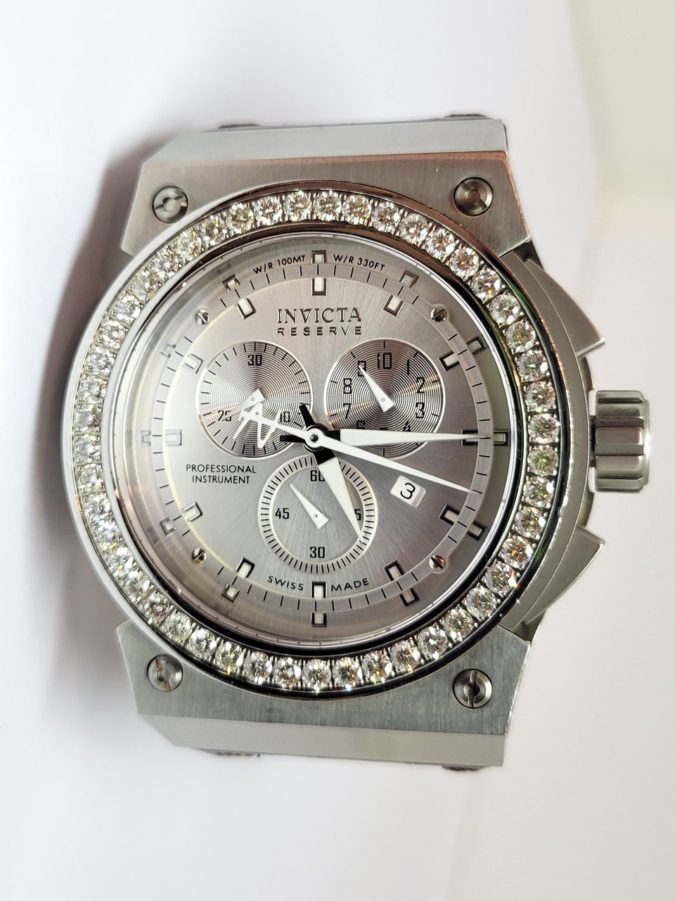 Mens INVICTA Russian 1959 AKULA Swiss Made 5287 with 3.95 ct