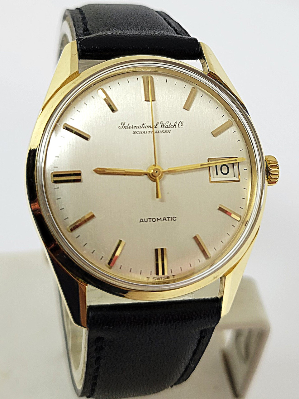 Vintage 18k Yellow Gold IWC SHAFFHAUSEN Automatic Watch  display picture 2
