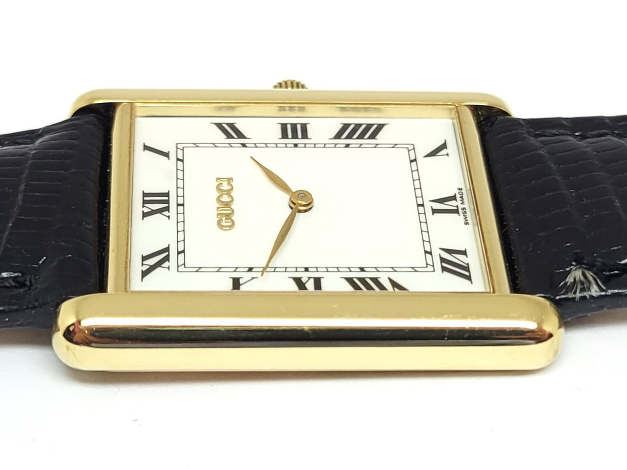 Solid 18k GUCCI TANK Unisex Watch 28 mm Ref 710 M* EXLNT - Fashion