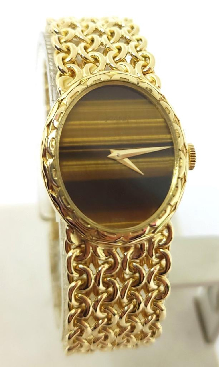 Solid 18k PIAGET Ladies Dress Winding Watch Ref 6822 K20