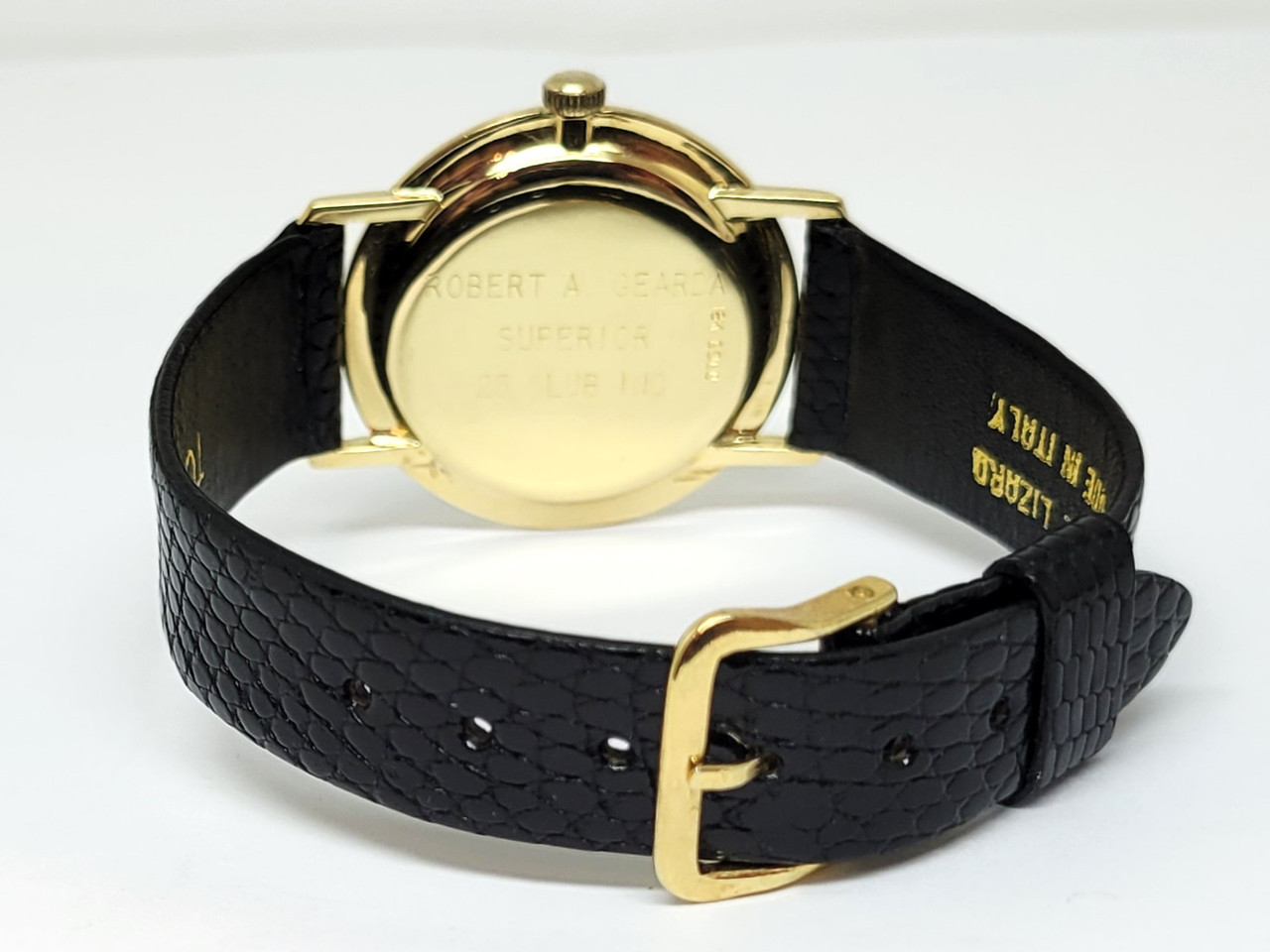 Vintage 18k JULES JURGENSEN Winding Watch 57827 c.1960s EXLNT