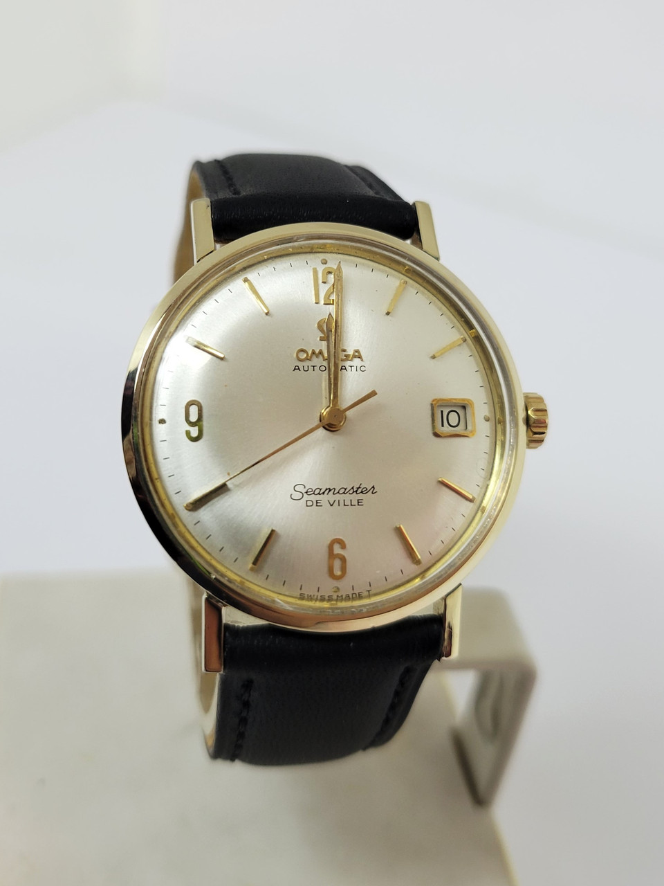 Vintage 14k GF OMEGA SEAMASTER DEVILLE Automatic Watch Cal 