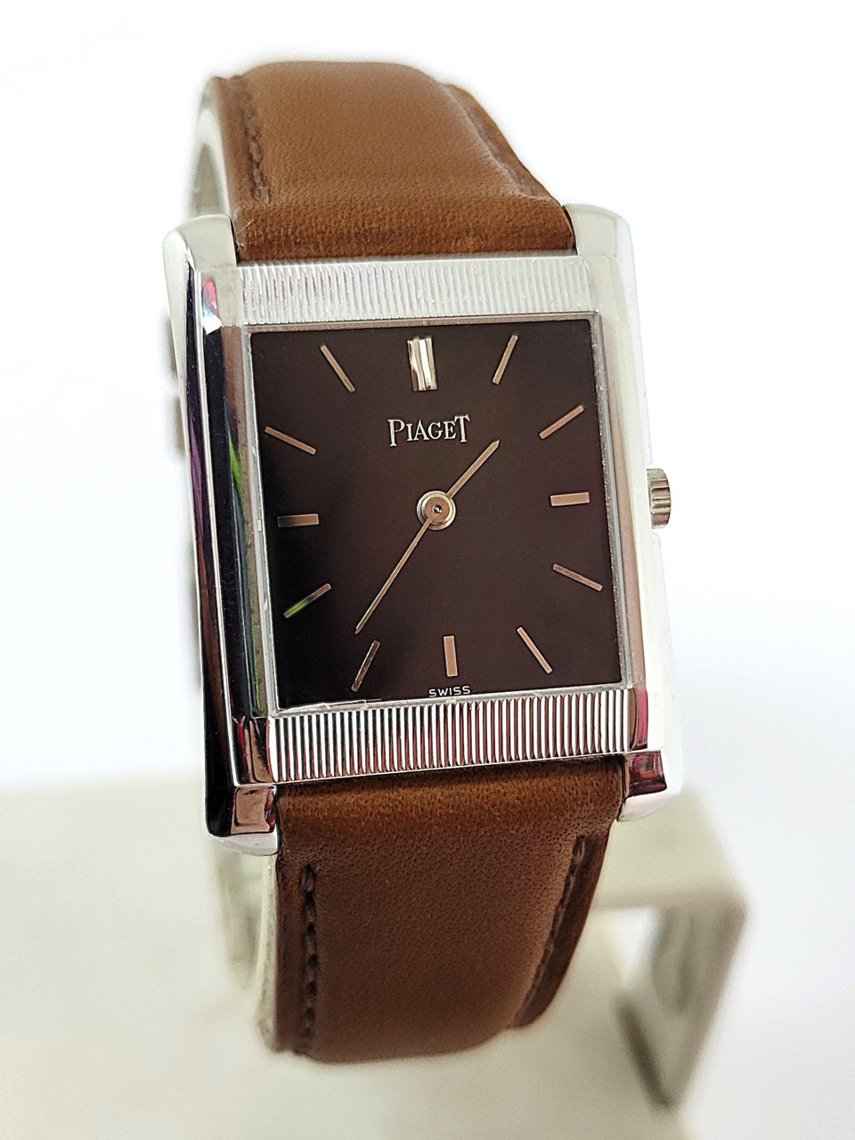 Solid 18k White PIAGET Unisex Watch Ref 906 with Original 18k Whie