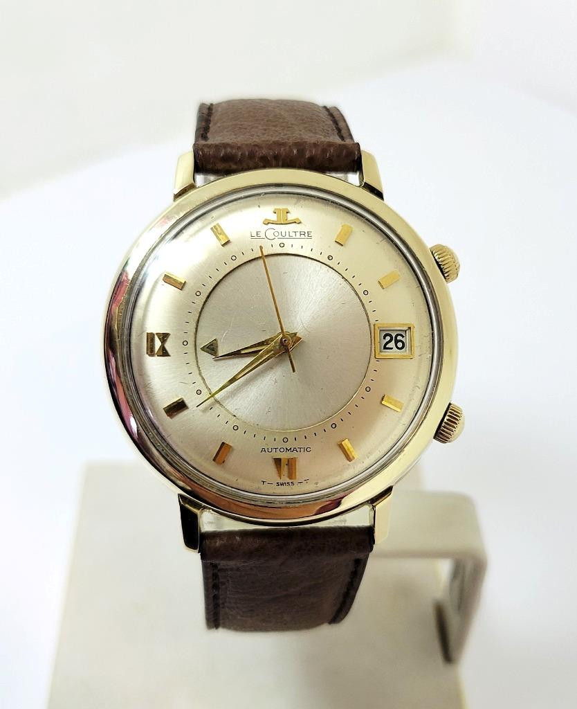Vintage 10k GF JAEGER-LeCOULTRE Automatic MEMOVOX Alarm Watch Cal