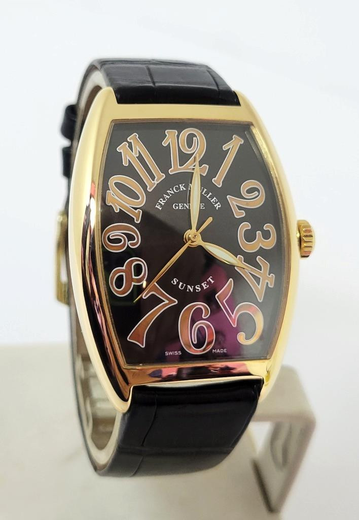 FRANCK MULLER  SUNSET 2852SC YG 18K メンズ Solid 18k Yellow Mens FRANCK MULLER Automatic Watch Ref 2852 SC
