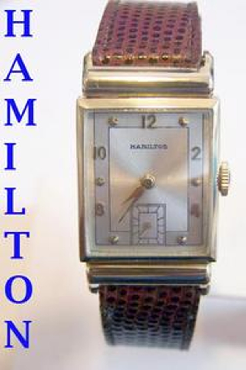 Vintage 14k Gold HAMILTON Winding Watch 1950 Cal 982* EXLNT* SERVICED