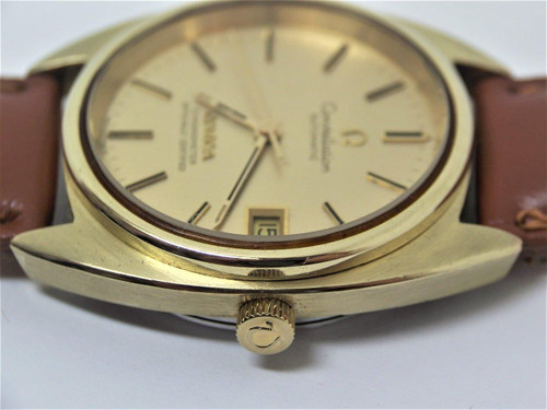 Vintage 14k \u0026 SS OMEGA CONSTELLATION CHRONOMETER Automatic Watch 1960s Cal  1011 - Fashion Ace, Inc