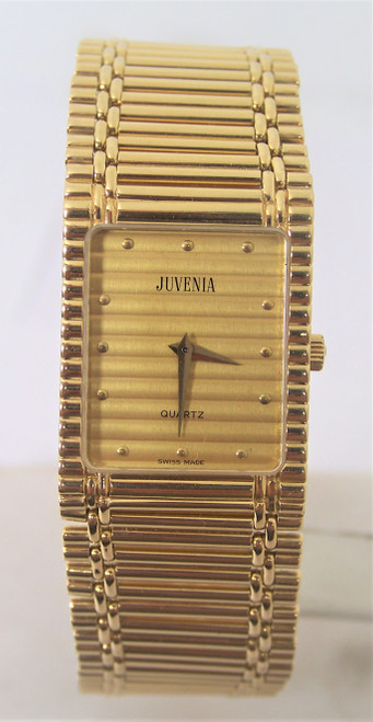 Mens Solid 18K Yellow Gold JUVENIA Watch Ref 11480 in Excellent Condition