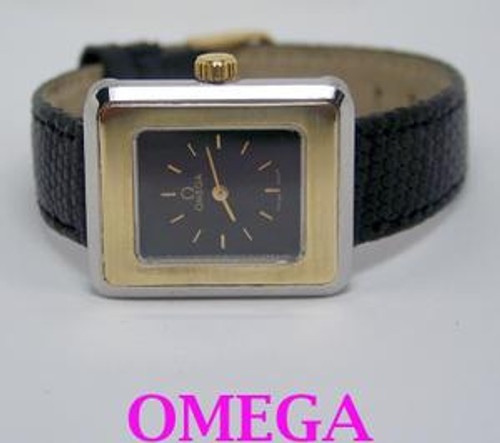 Ladies S/Steel & 14k OMEGA De VILLE Winding Watch 1970s Cal 625* SERVICED* EXLNT