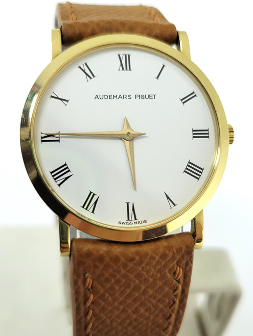 Vintage Solid 18k Gold AUDEMARS PIGUET Men's Winding Watch C 48738* EXLNT